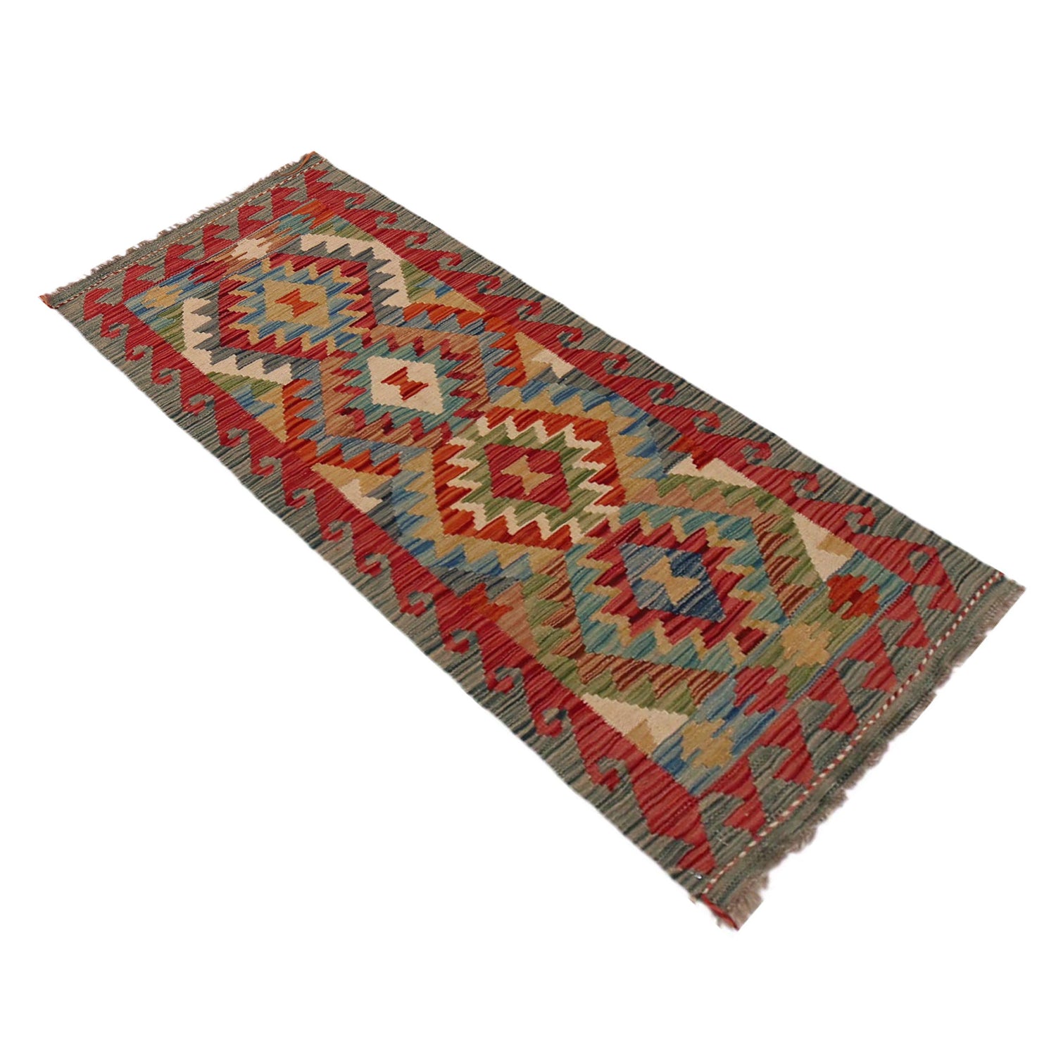 Vegetable Kilim Runner 1' 8" x 4' 8" (ft)- No. W35951