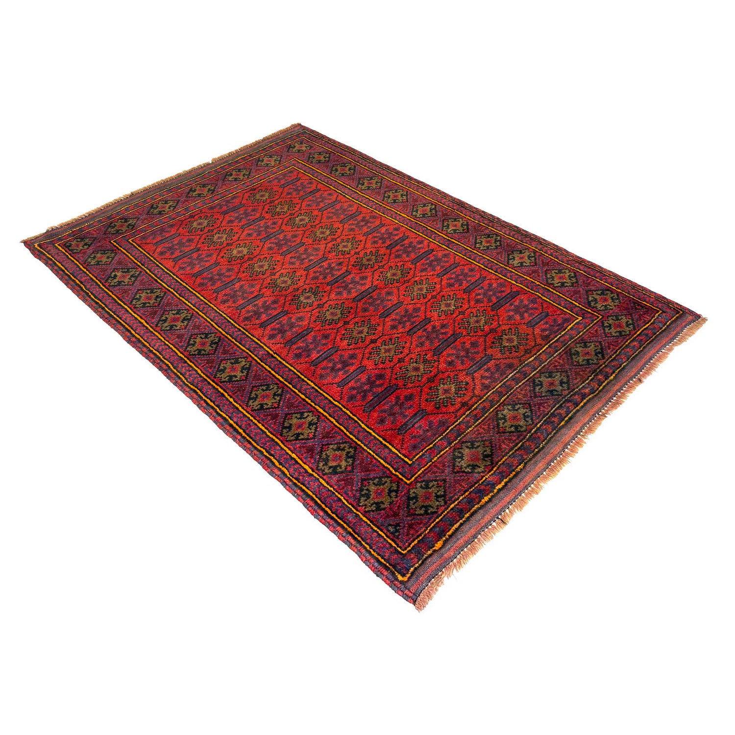 Red Color Baluchi Rug 2' 11" x 4' 3" (ft) - No. W36539
