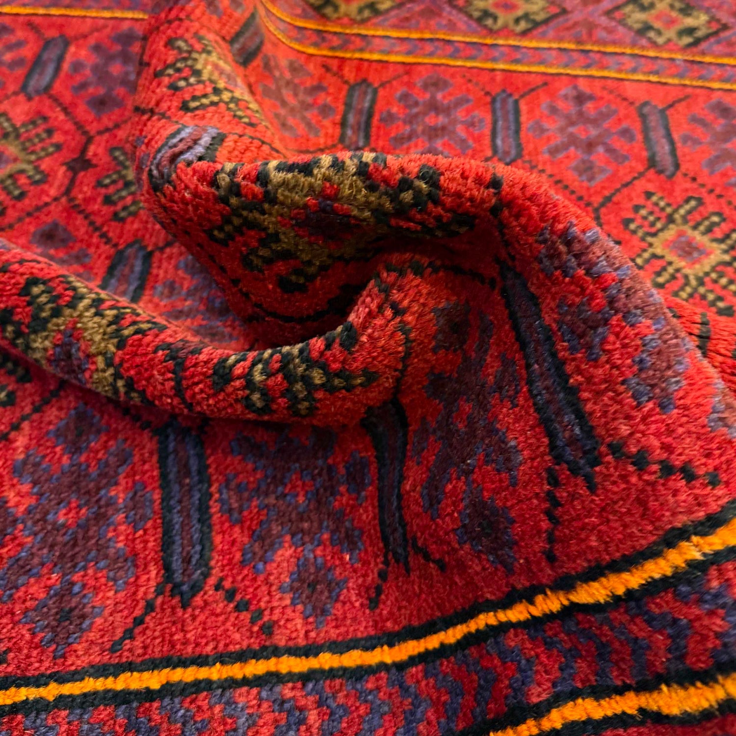 Red Color Baluchi Rug 2' 11" x 4' 3" (ft) - No. W36539