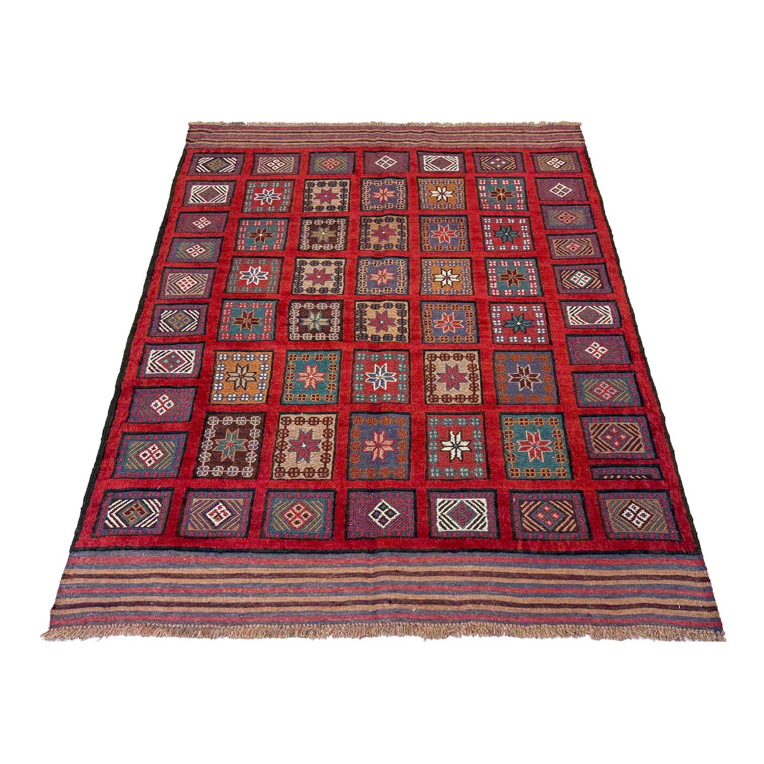 Handwoven Barjesta Kilim Rug 4' 0" x 6' 0" (ft) - No. W36543
