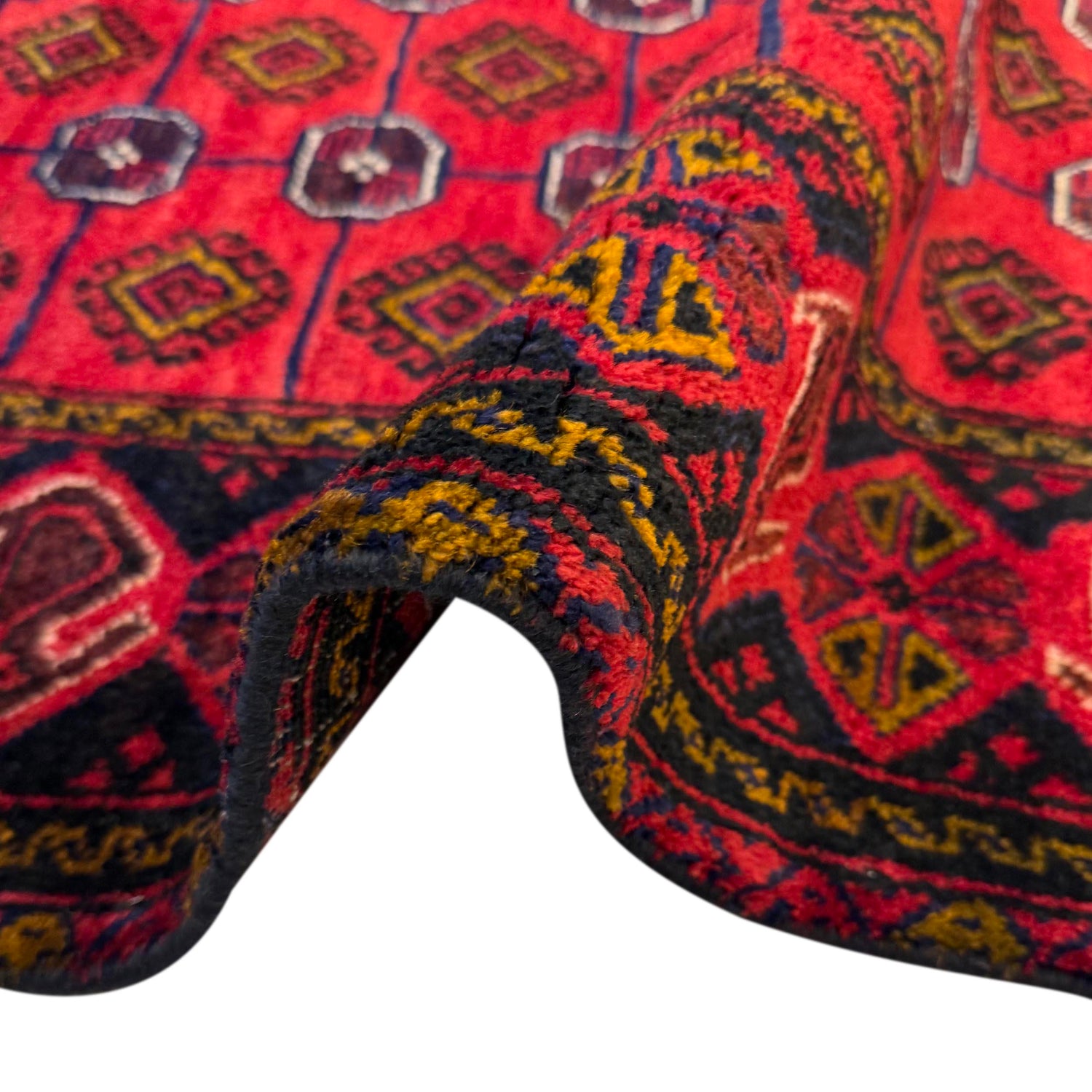 Red Color Baluchi Rug 3' 8" x 5' 10" (ft) - No. W36551