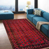 Red Color Baluchi Rug 3' 8" x 5' 10" (ft) - No. W36551