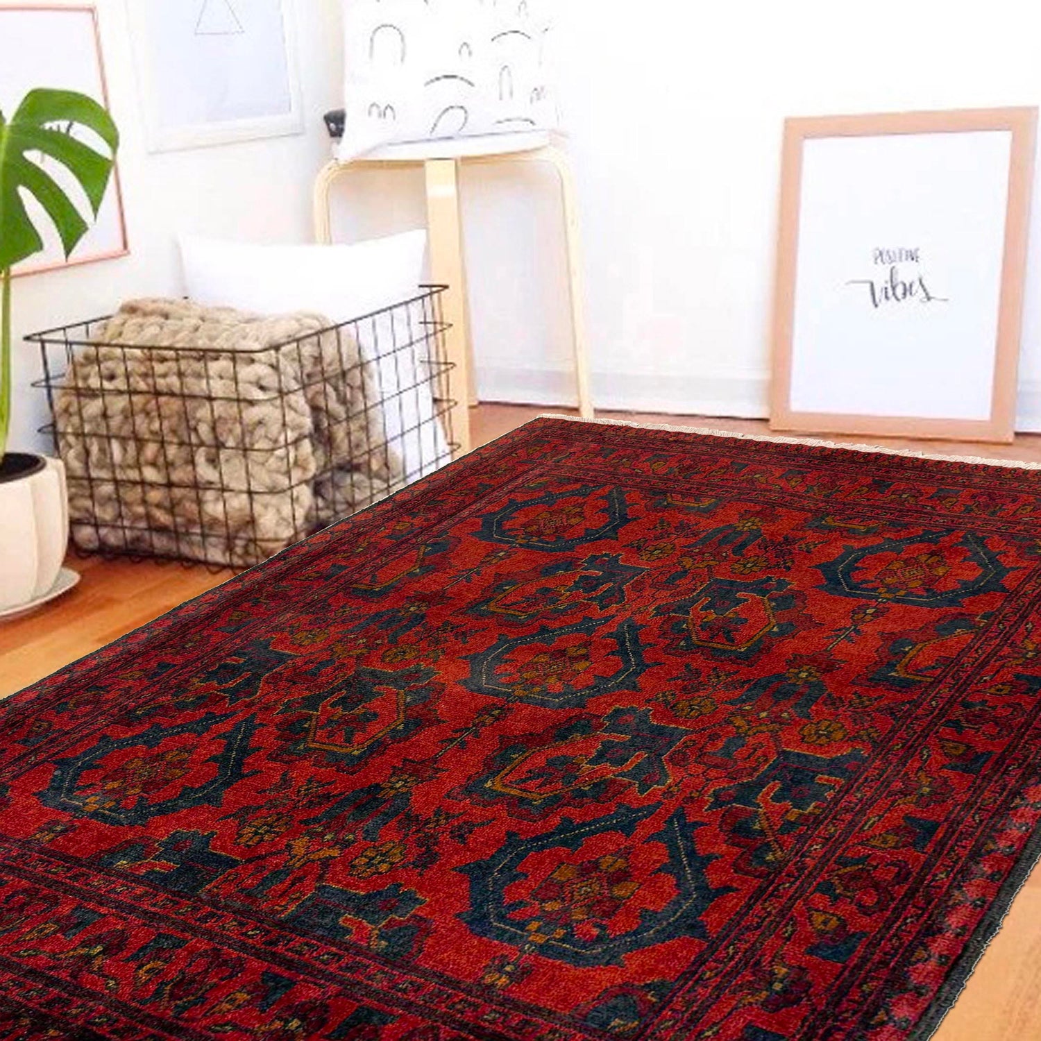 Handmade Khal Mohammadi Rug 3' 7" x 4' 11" (ft) - No. W36552