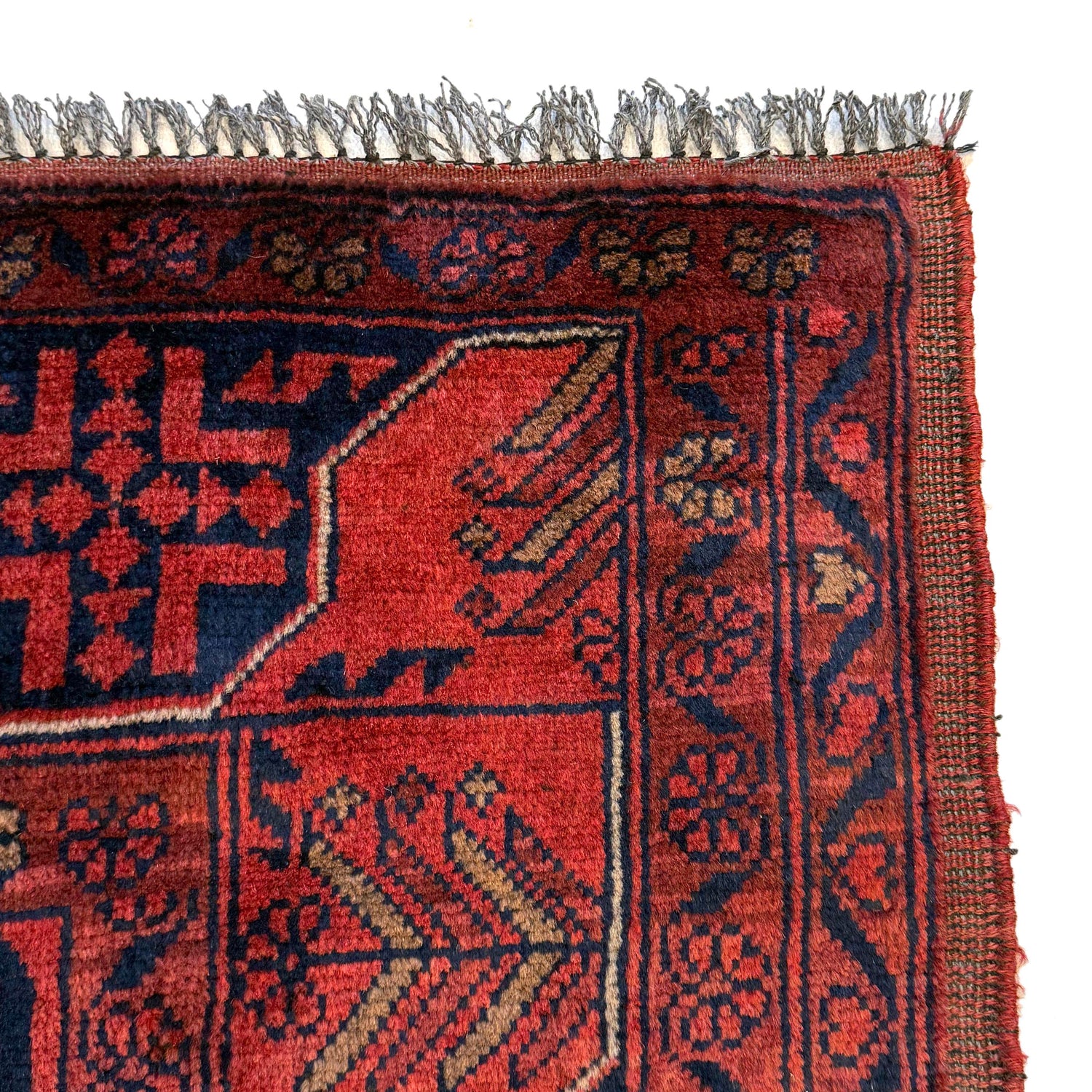 Red Color Khal Mohammadi Rug 3' 10" x 5' 3" (ft) - No. W36555