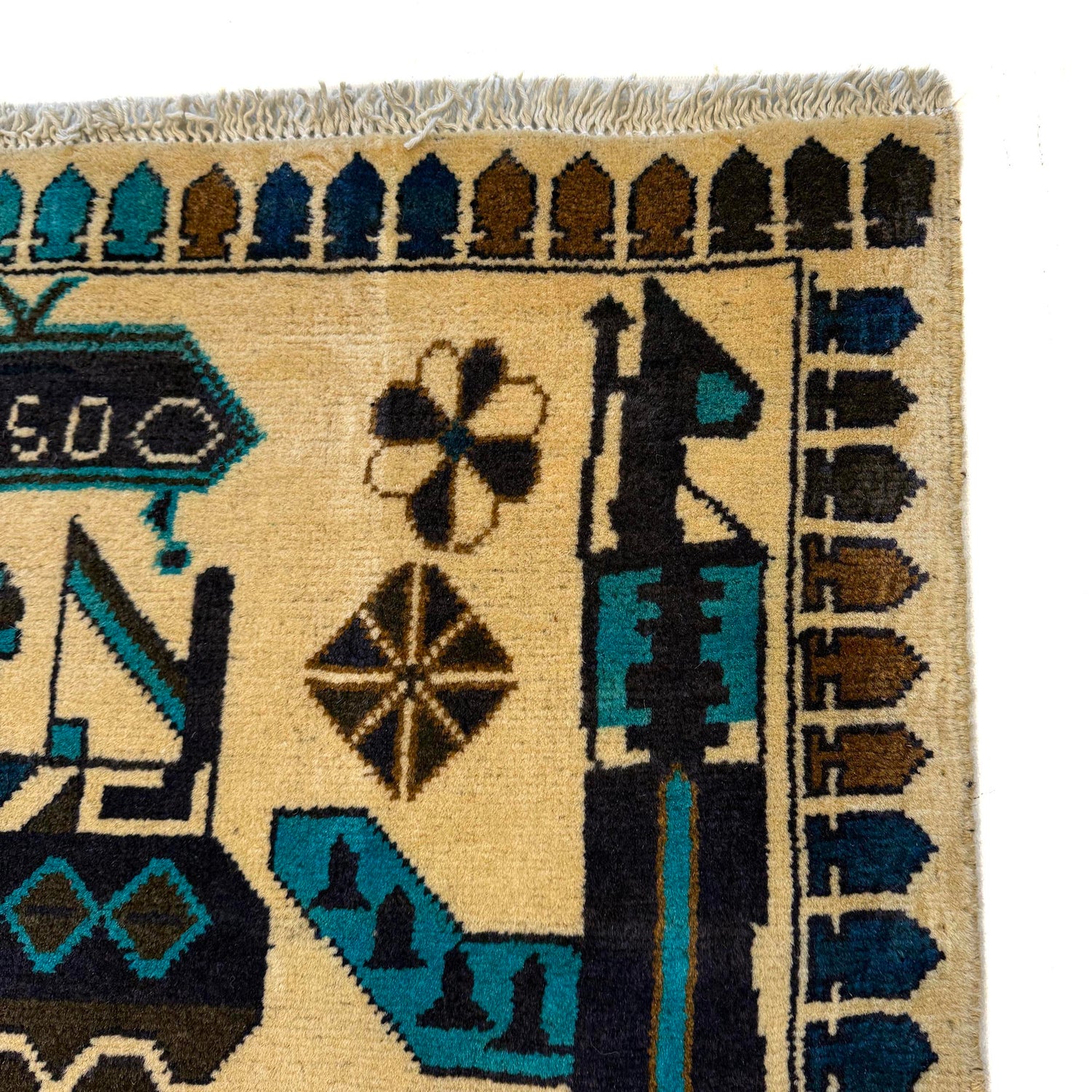 Handmade War Rug 2' 10" x 4' 2" (ft) - No. W36557