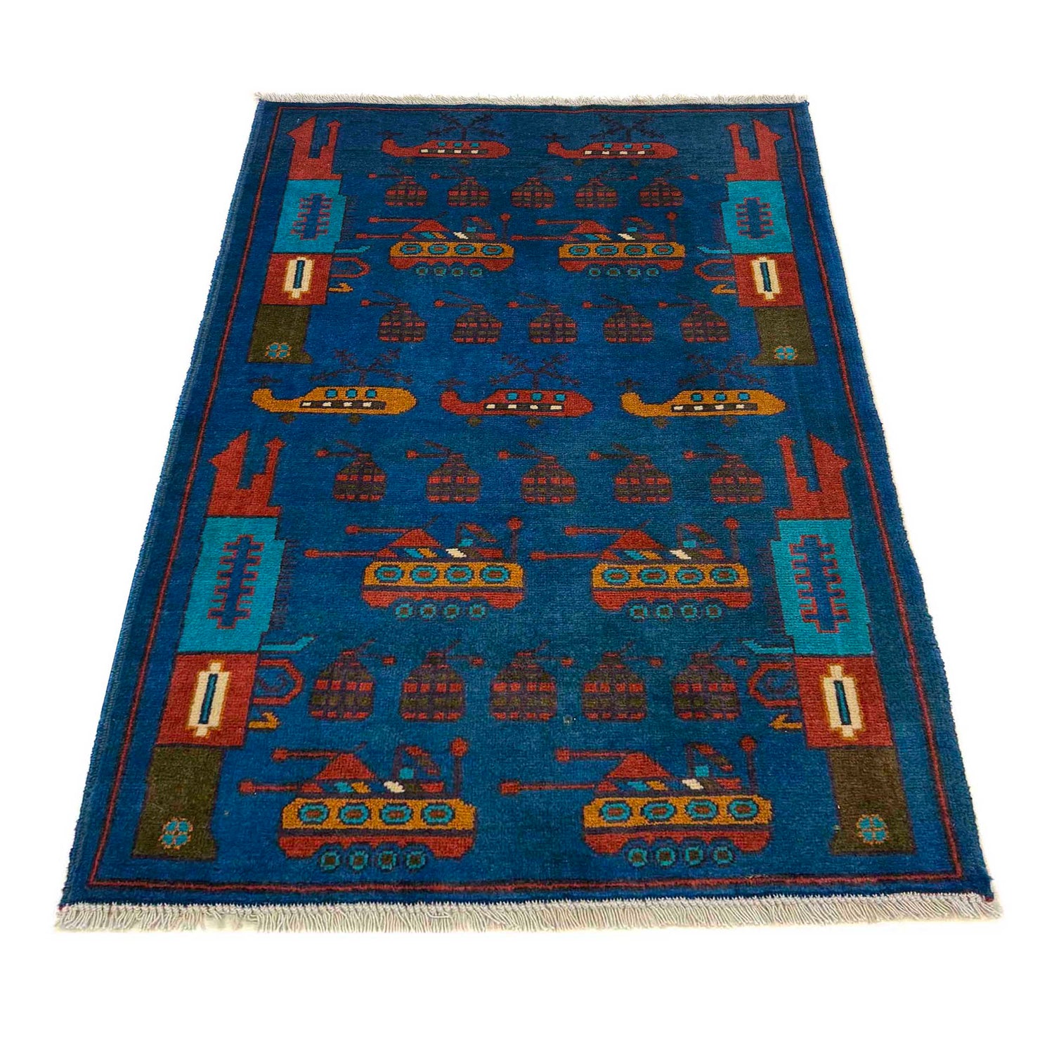 War Rug 2' 9" x 4' 0" (ft) - No. W36559