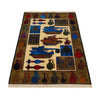 Hand Knotted War Rug 2' 7" x 3' 9" (ft) - No. W36560