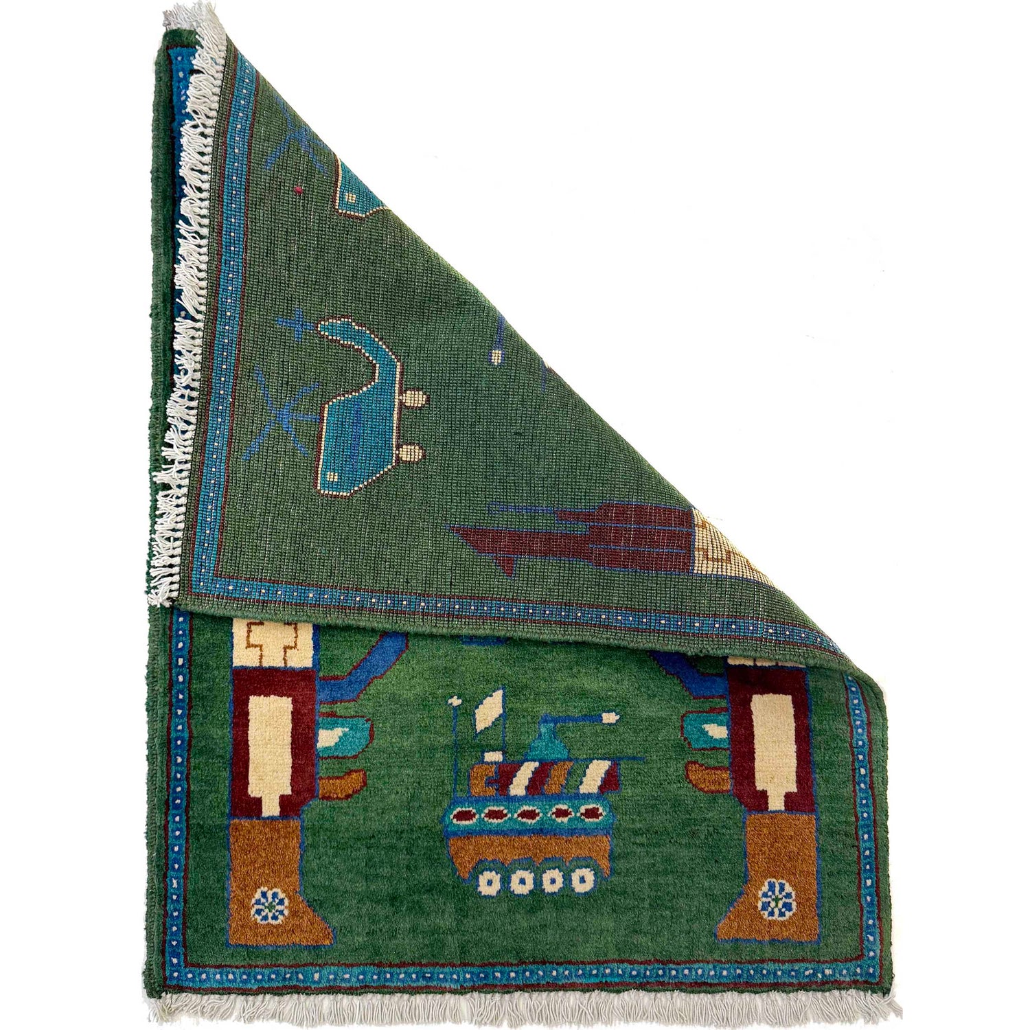 Handmade War Rug 2' 0" x 2' 10" (ft) - No. W36571