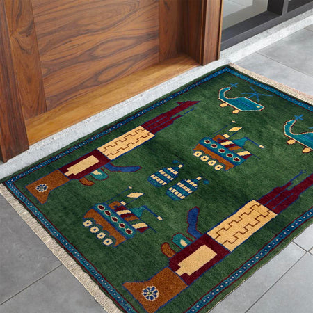 Handmade War Rug 2' 0" x 2' 10" (ft) - No. W36571
