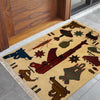 Ivory Color War Rug 1' 11" x 2' 8" (ft) - No. W36572