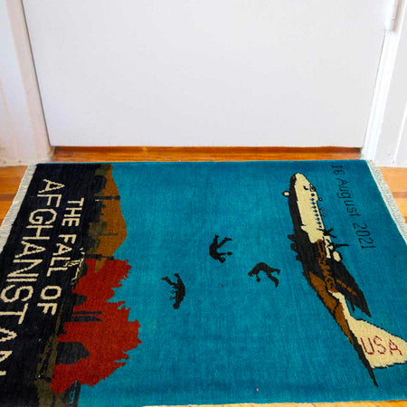 Hand Knotted War Rug 2' 0" x 2' 10" (ft) - No. W36573