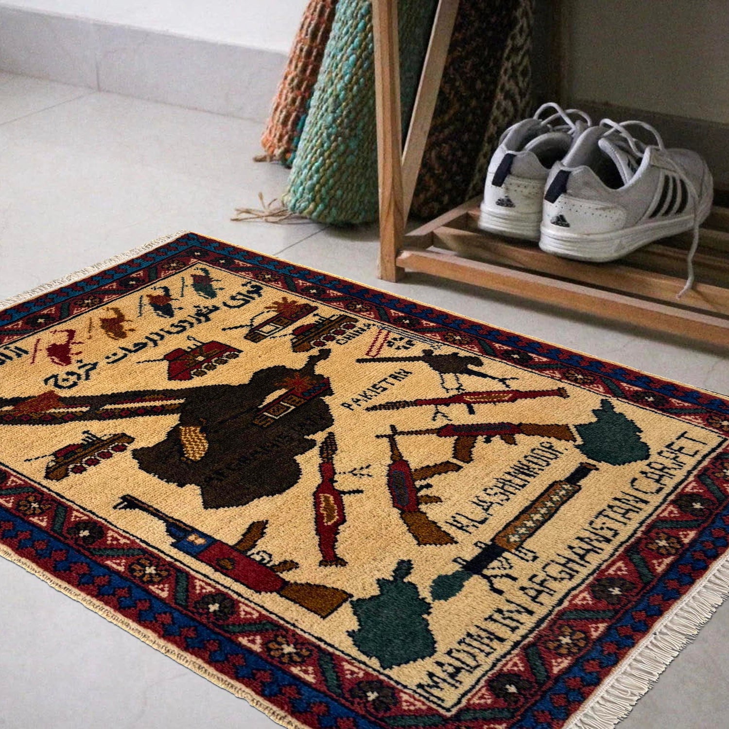 War Rug 2' 0" x 2' 10" (ft) - No. W36574