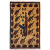 Handmade War Rug 1' 10" x 2' 10" (ft) - No. W36576