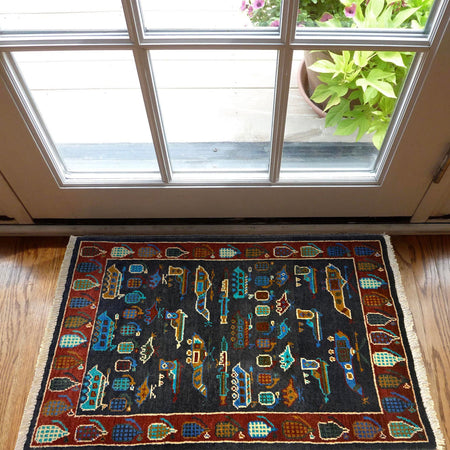 War Rug 2' 0" x 3' 0" (ft) - No. W36583