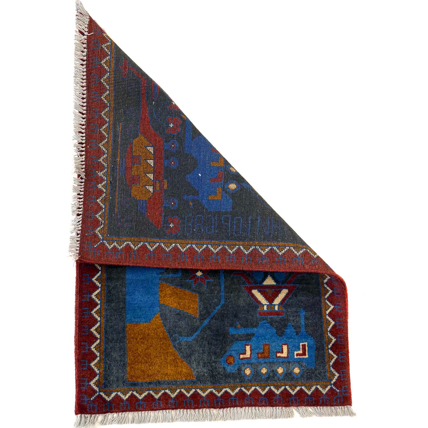 Multi Color War Rug 2' 0" x 2' 10" (ft) - No. W36585