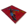Red Color War Rug 2' 9" x 3' 10" (ft) - No. W36605