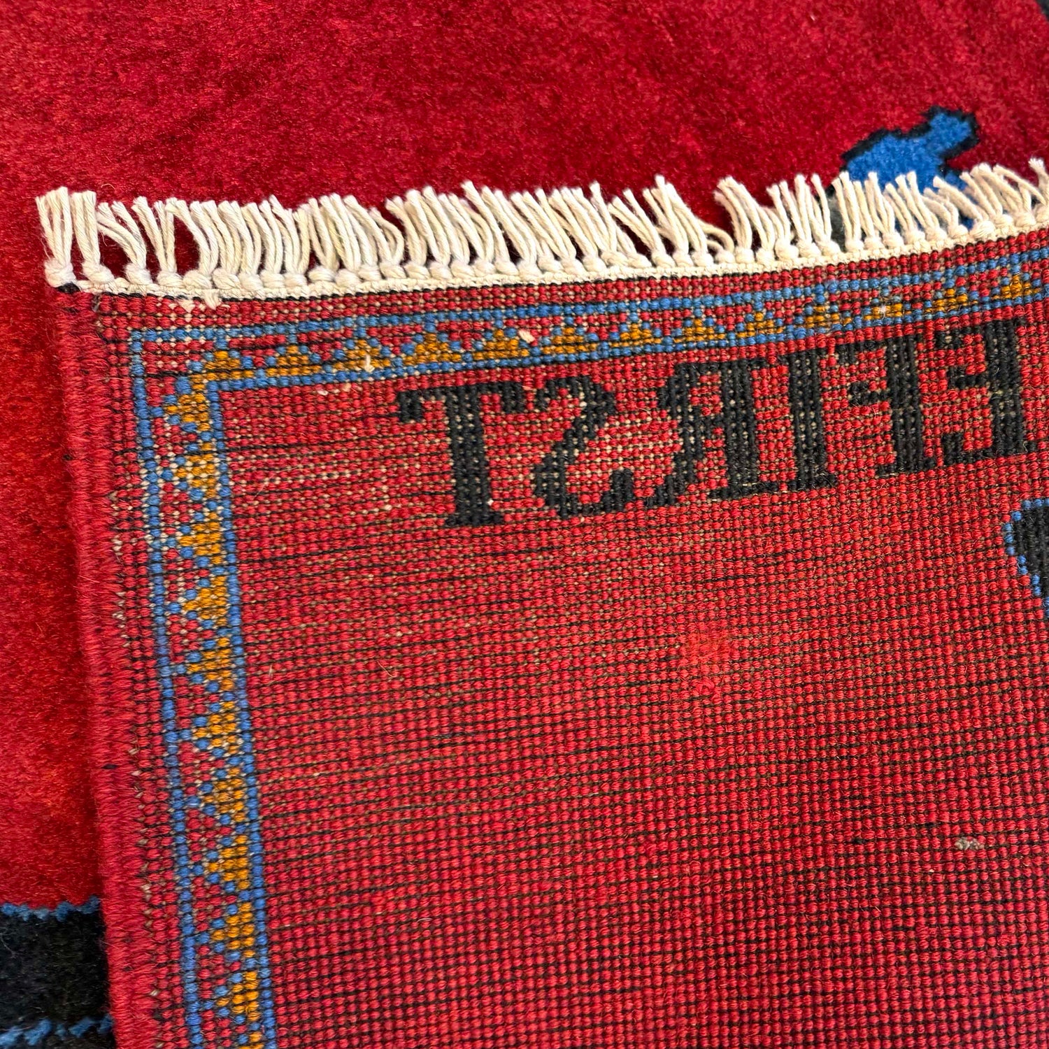 Red Color War Rug 2' 9" x 3' 10" (ft) - No. W36605