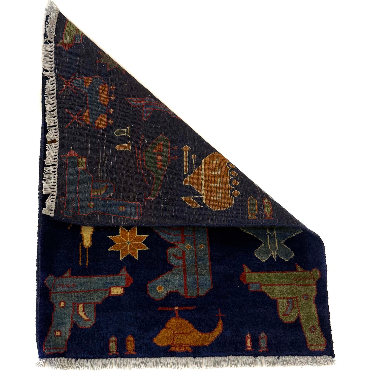 Hand Knotted War Rug 2' 1" x 2' 10" (ft) - No. W36615