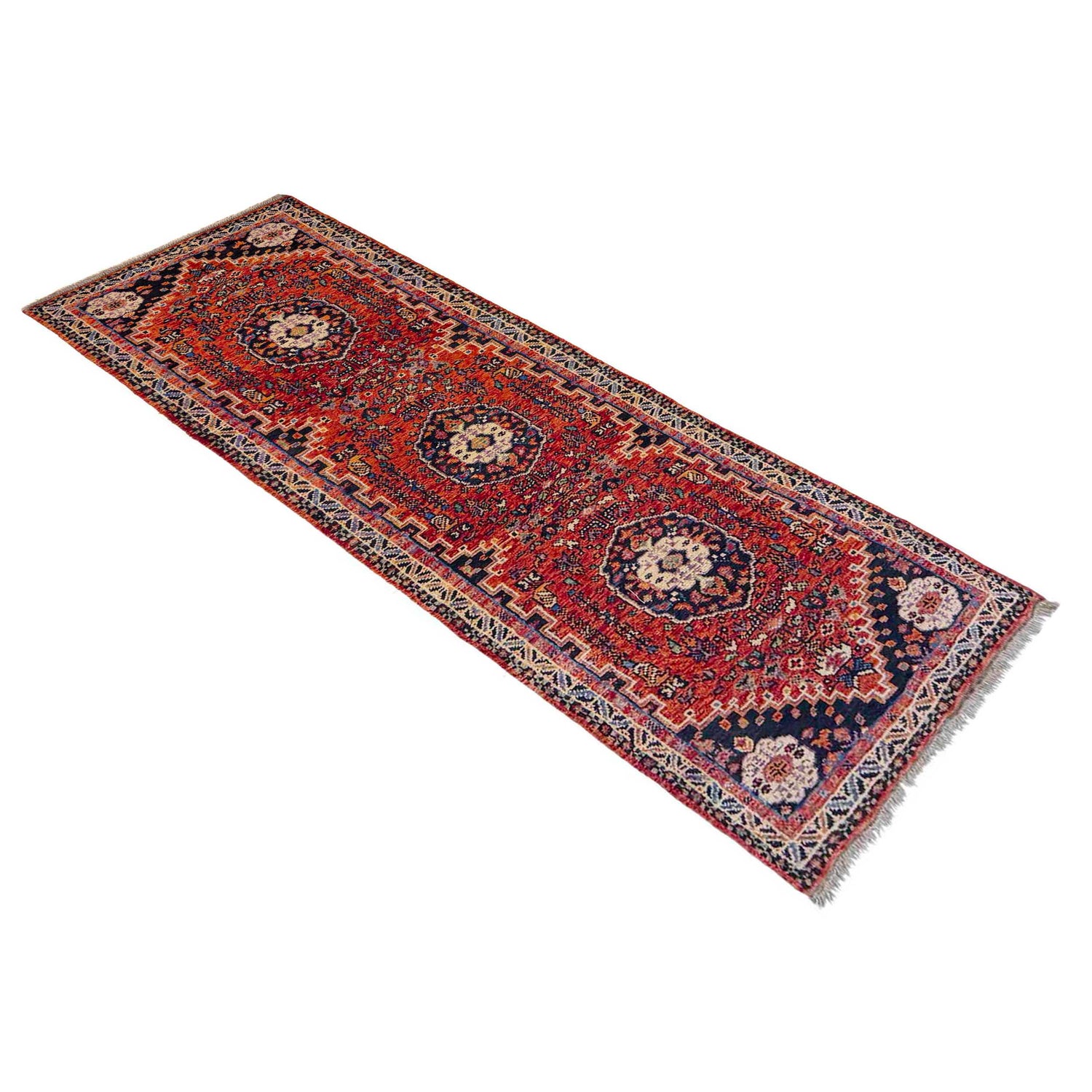 Multi Color Shirazi Runner Rug 2' 7" x 9' 10" (ft) - No. W36621