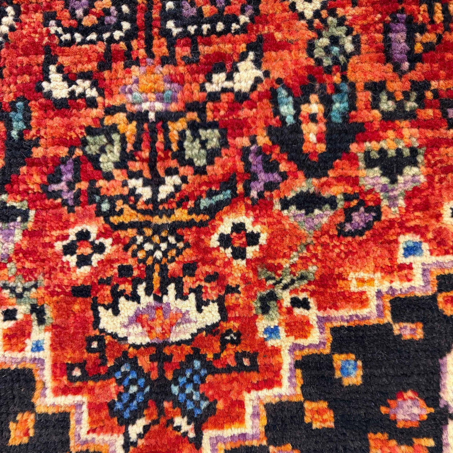 Multi Color Shirazi Runner Rug 2' 7" x 9' 10" (ft) - No. W36621