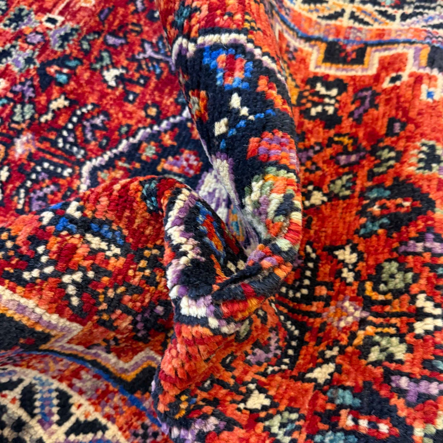 Multi Color Shirazi Runner Rug 2' 7" x 9' 10" (ft) - No. W36621