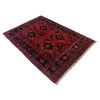 Red Color Khal Mohammadi Carpet 3' 4" x 4' 6" (ft) - No. W36623