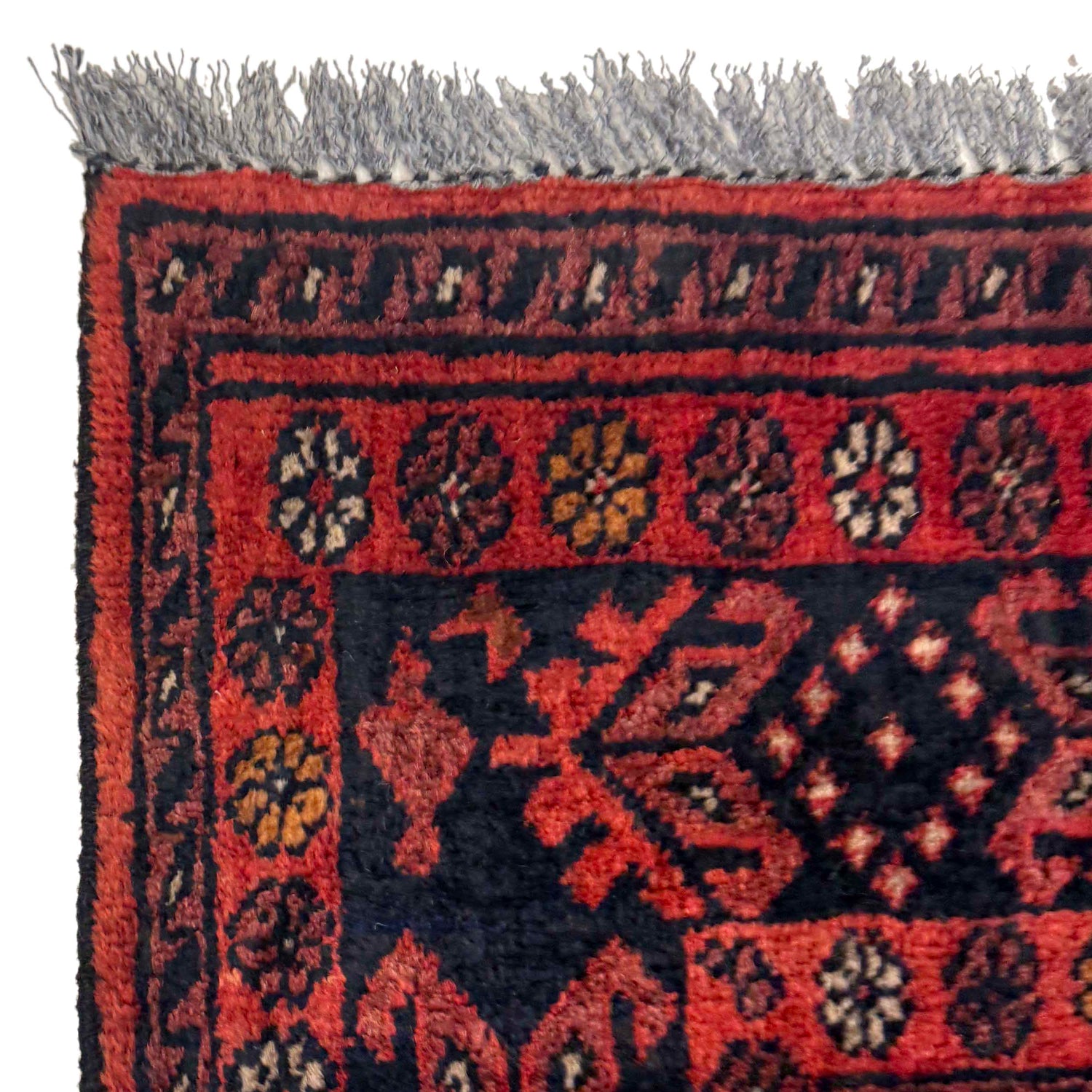 Red Color Khal Mohammadi Carpet 3' 4" x 4' 6" (ft) - No. W36623