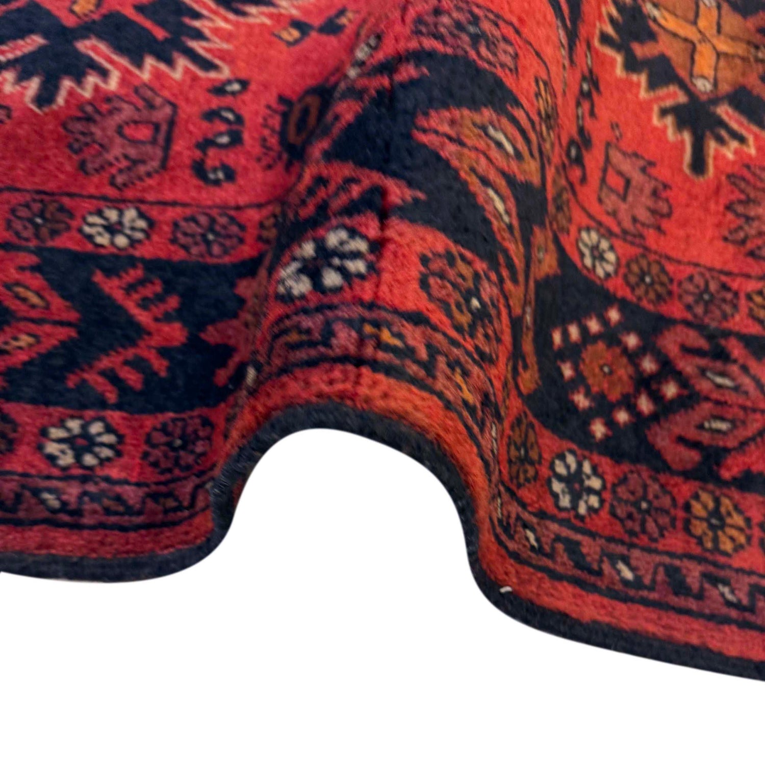 Red Color Khal Mohammadi Carpet 3' 4" x 4' 6" (ft) - No. W36623