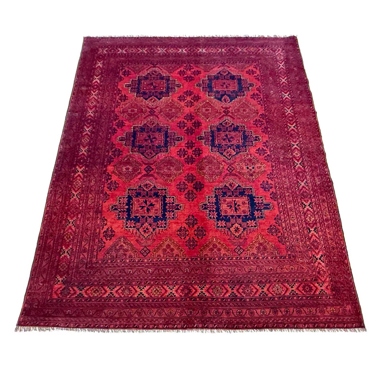 Handmade Khal Mohammadi Rug 6' 8" x 9' 2" (ft) - No. W36624
