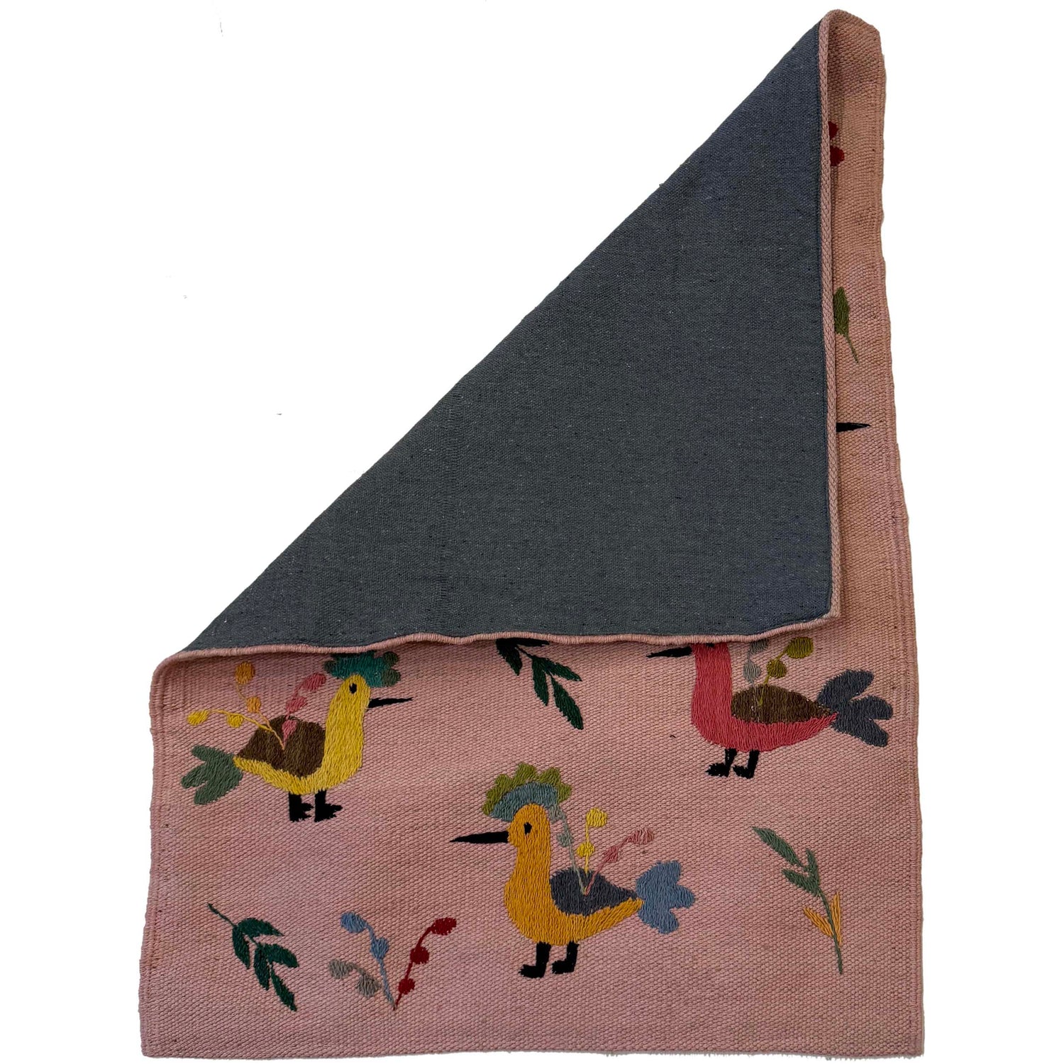 Pakistani Embroidery Kelim 2' 0" x 2' 11" (ft) - No. W36690