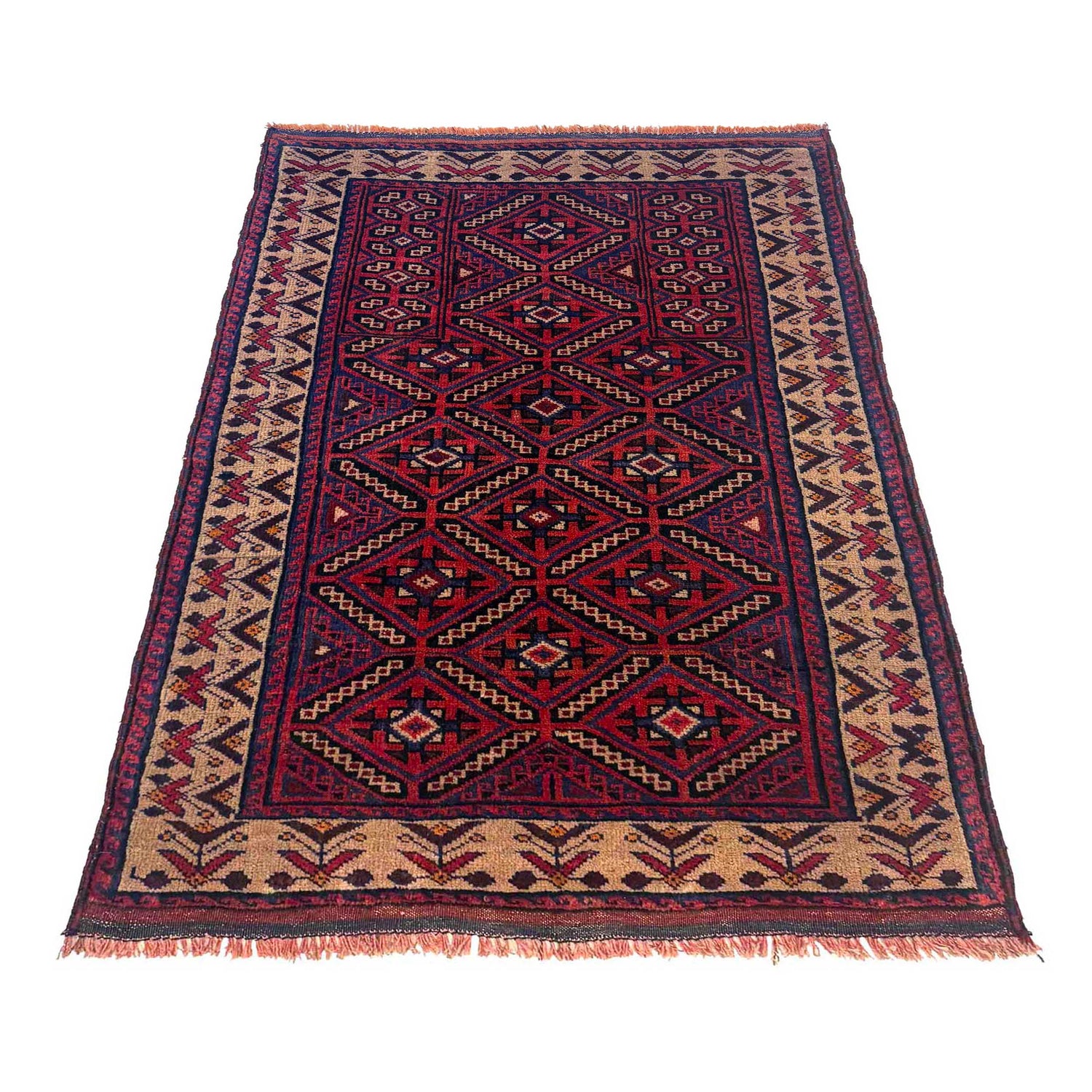 Hand Knotted Baluchi Rug 3' 1" x 4' 7" (ft) - No. W36695
