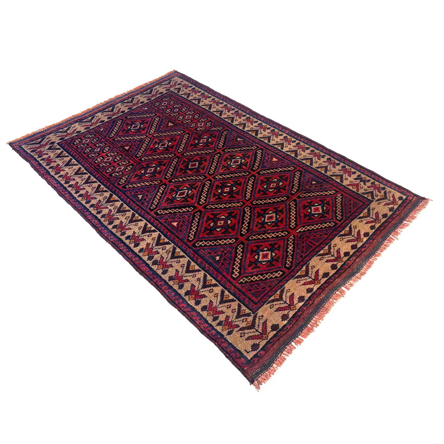 Hand Knotted Baluchi Rug 3' 1" x 4' 7" (ft) - No. W36695