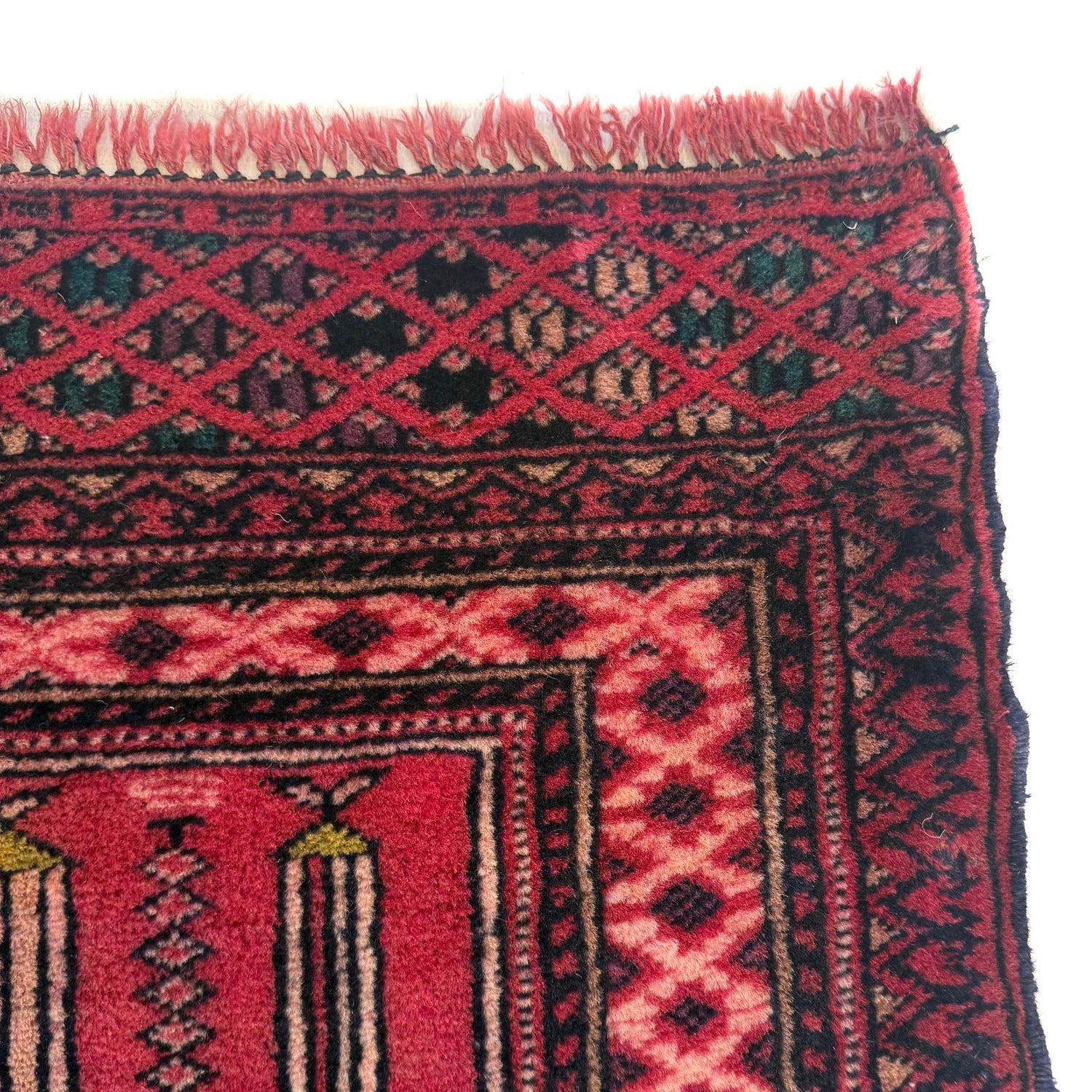 Handmade Prayer Rug 3' 3" x 3' 10" (ft) - No. W36698