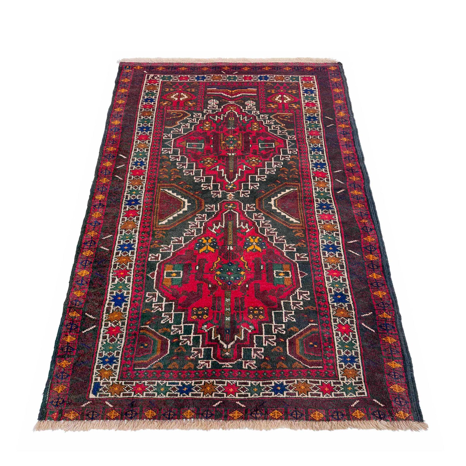 Traditional Baloch Rug 2' 8" x 4' 8" (ft) -No W36701