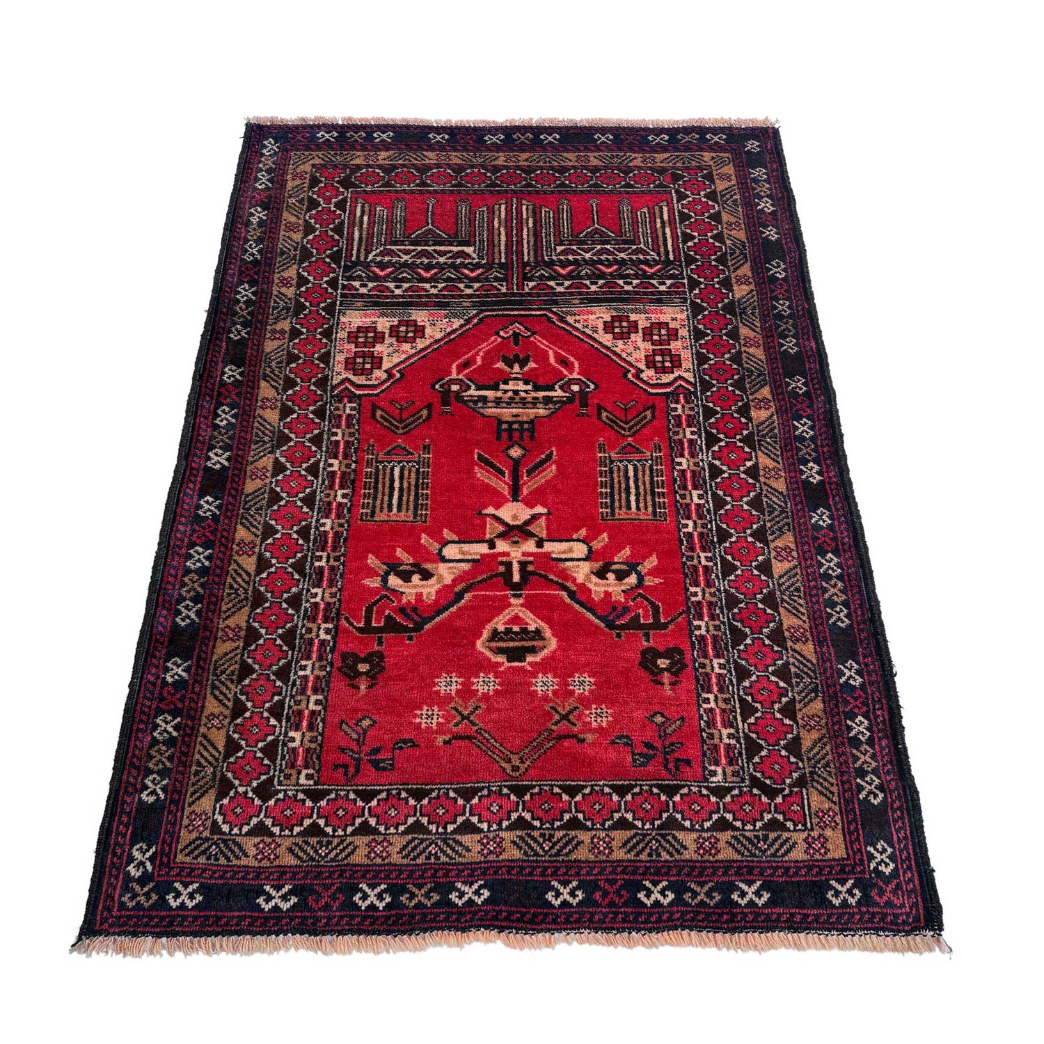Handmade Jaye Namaz 2' 11" x 4' 3" (ft) - No. W36707