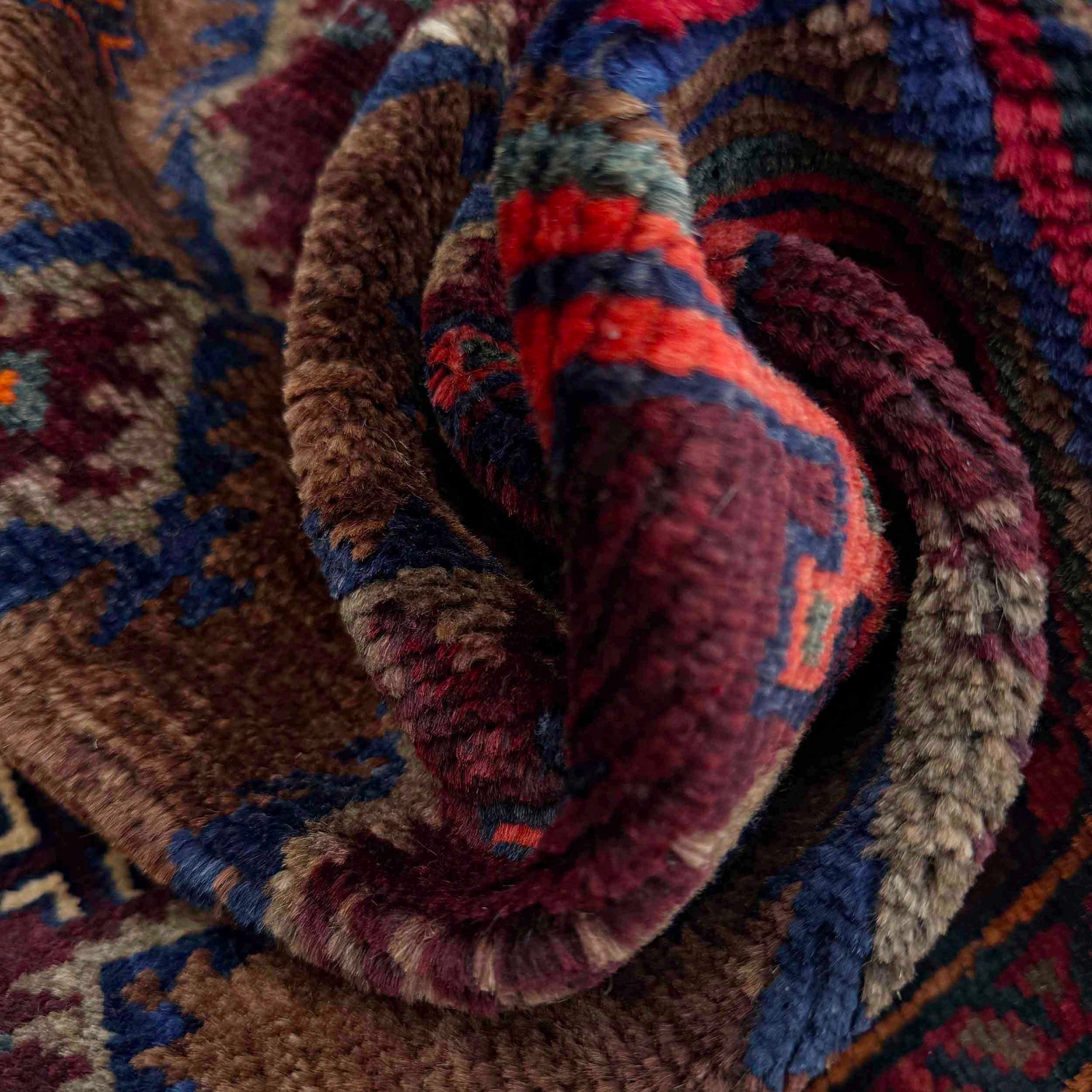 Multi Color Baluchi Rug 3' 7" x 6' 0" (ft) - No. W36718