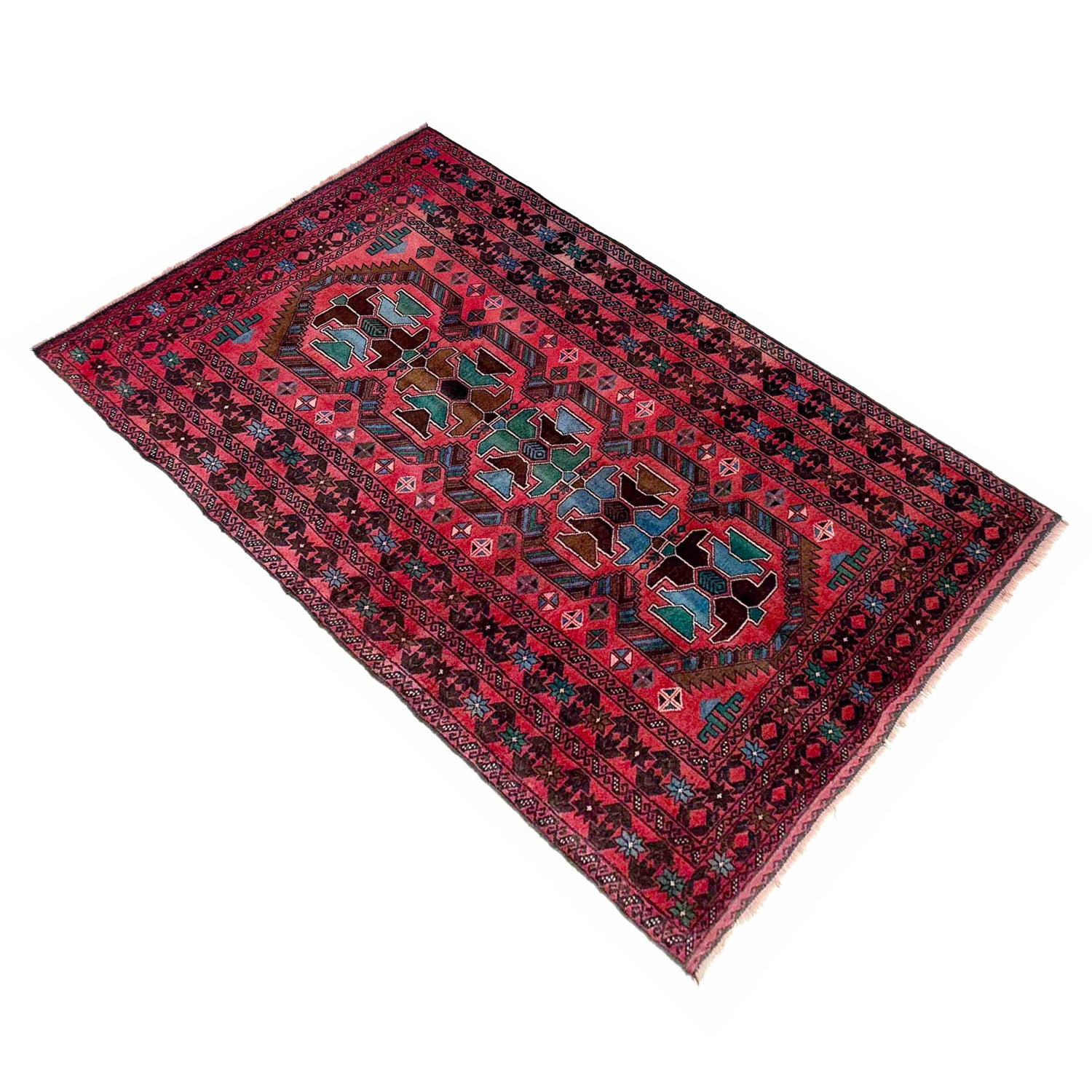 Tribal Baloch Rug 3' 10" x 6' 11" (ft) - No. W36720