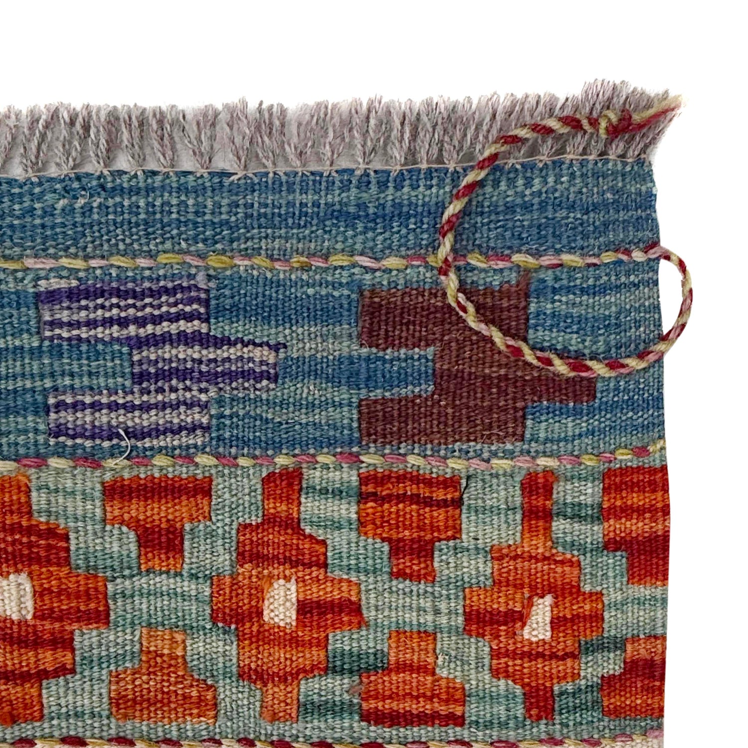Handmade Vegetable Kilim 8' 2" x 9' 10" (ft) - No. W36741