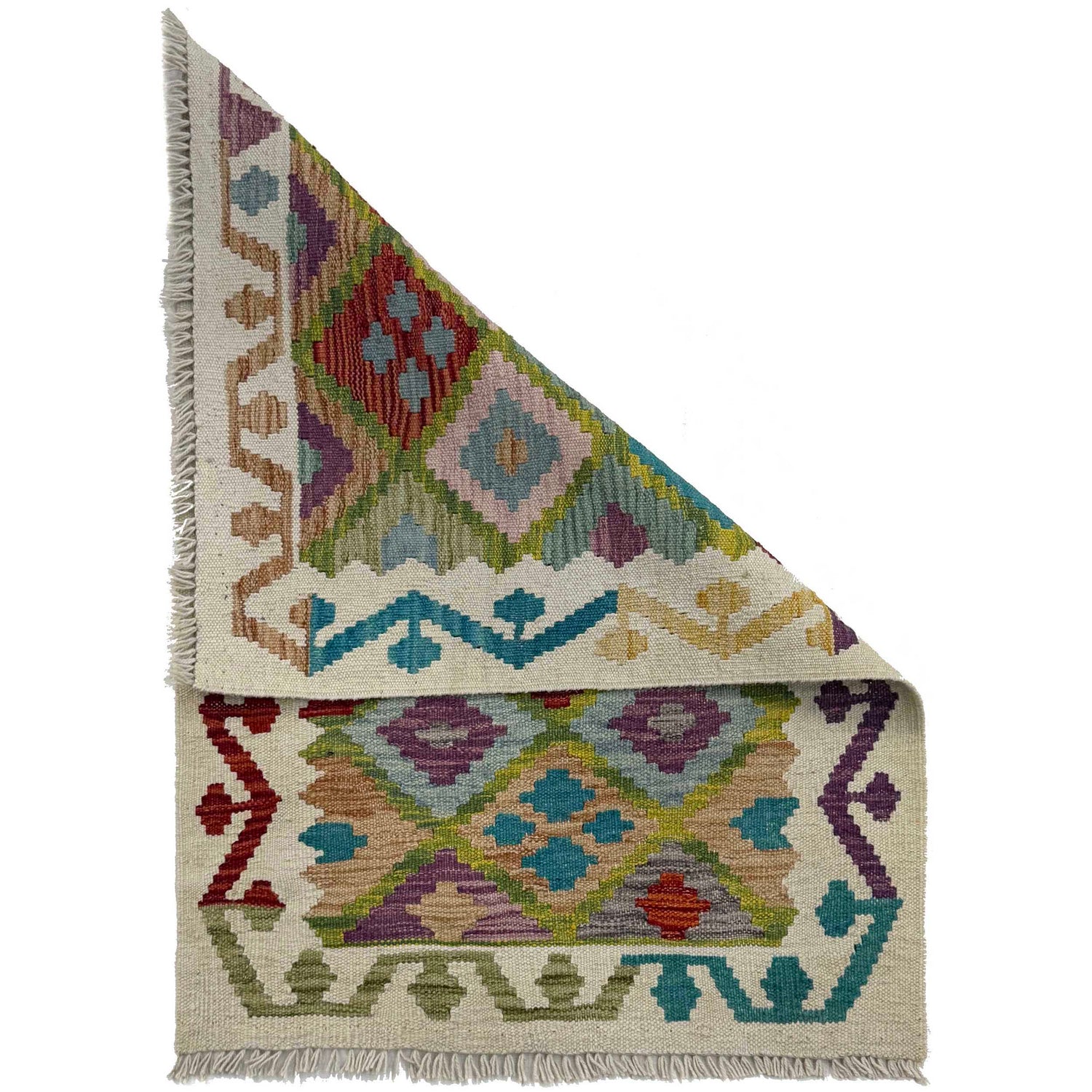 Handmade Vegetable Kilim 2' 2" x 3' 1" (ft) - No. W36742