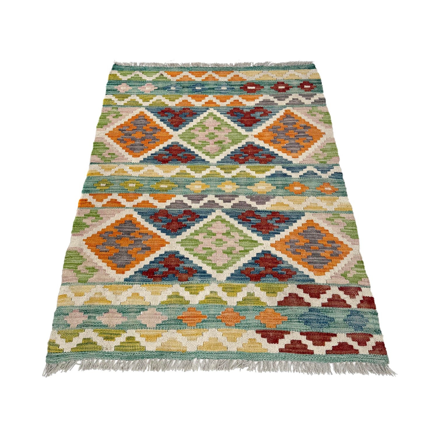 Handmade Vegetable Kilim 2' 6" x 3' 11" (ft) - No. W36743