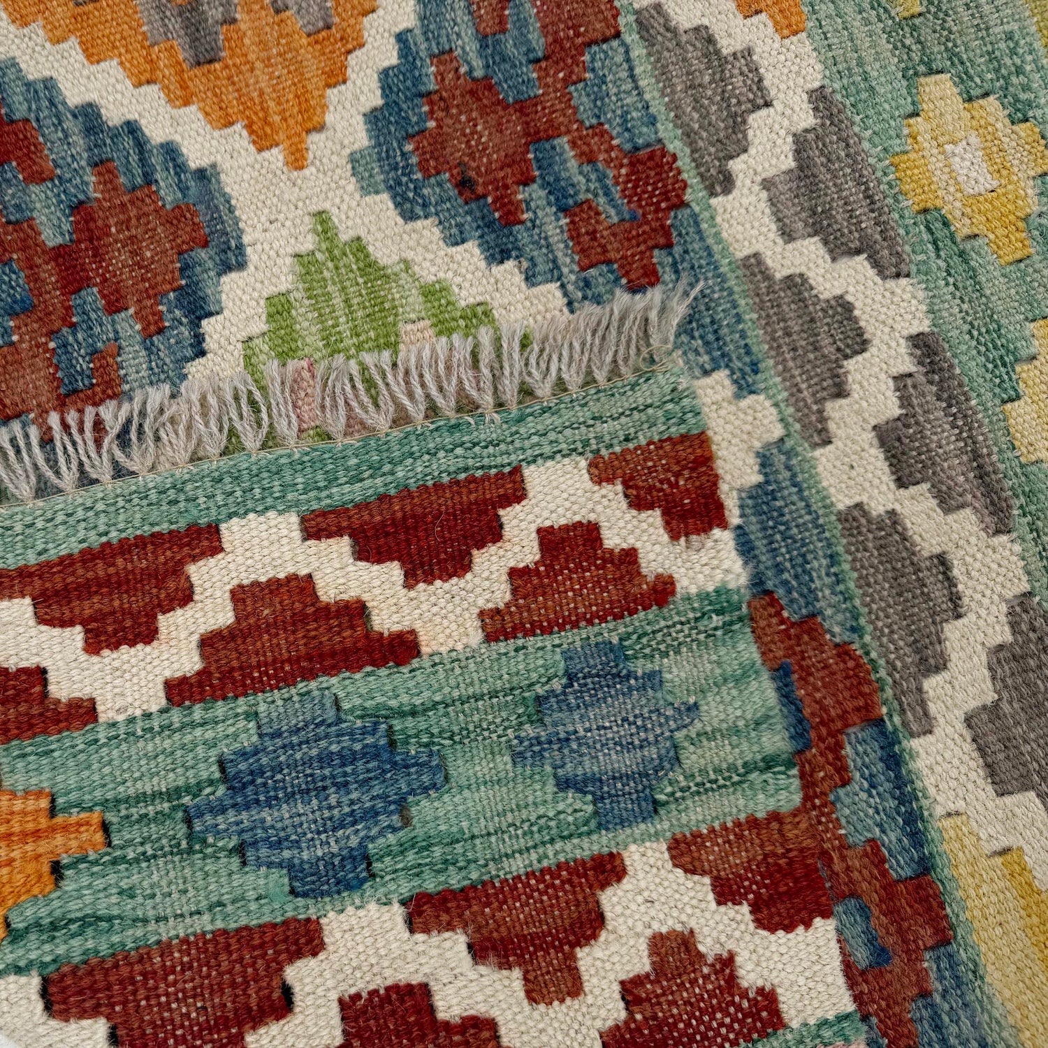 Handmade Vegetable Kilim 2' 6" x 3' 11" (ft) - No. W36743
