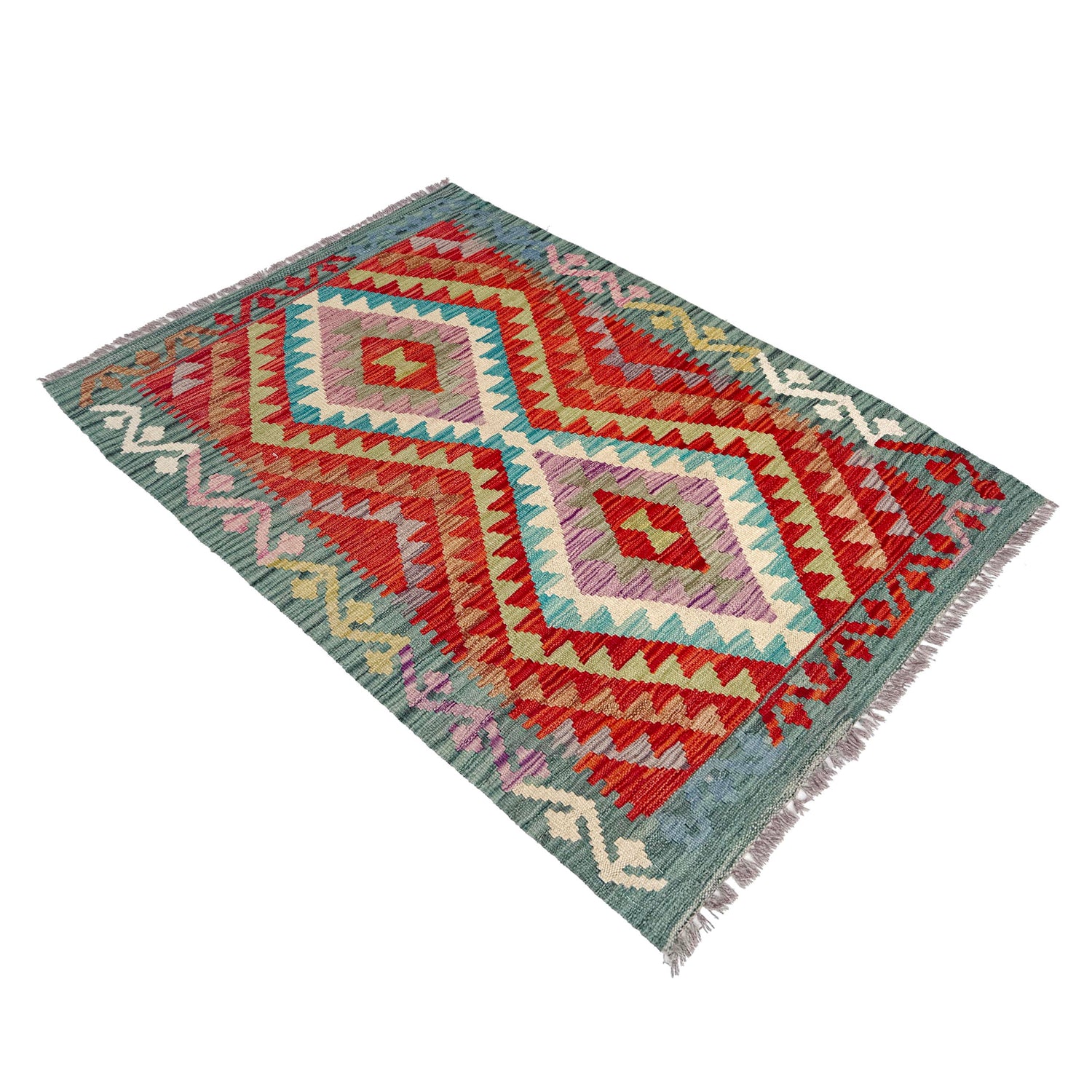 Handmade Vegetable Kelim 2' 7" x 4' 0" (ft) - No. W36766
