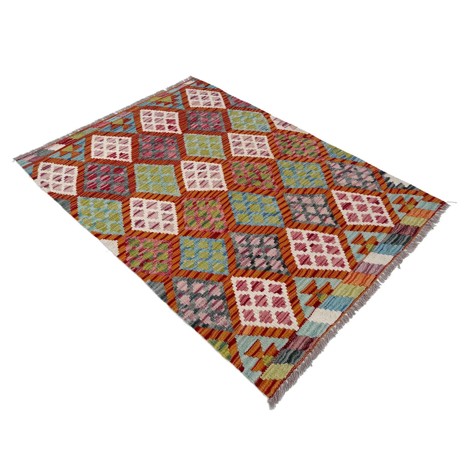 Handmade Vegetable Kilim 2' 9" x 4' 0" (ft) - No. W36774