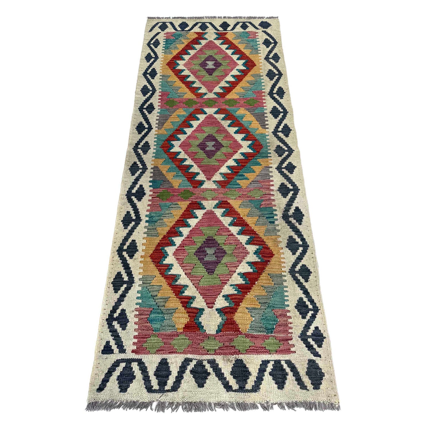 Vegetable Kilim Runner 2' 0" x 5' 11" (ft)- No. W36789