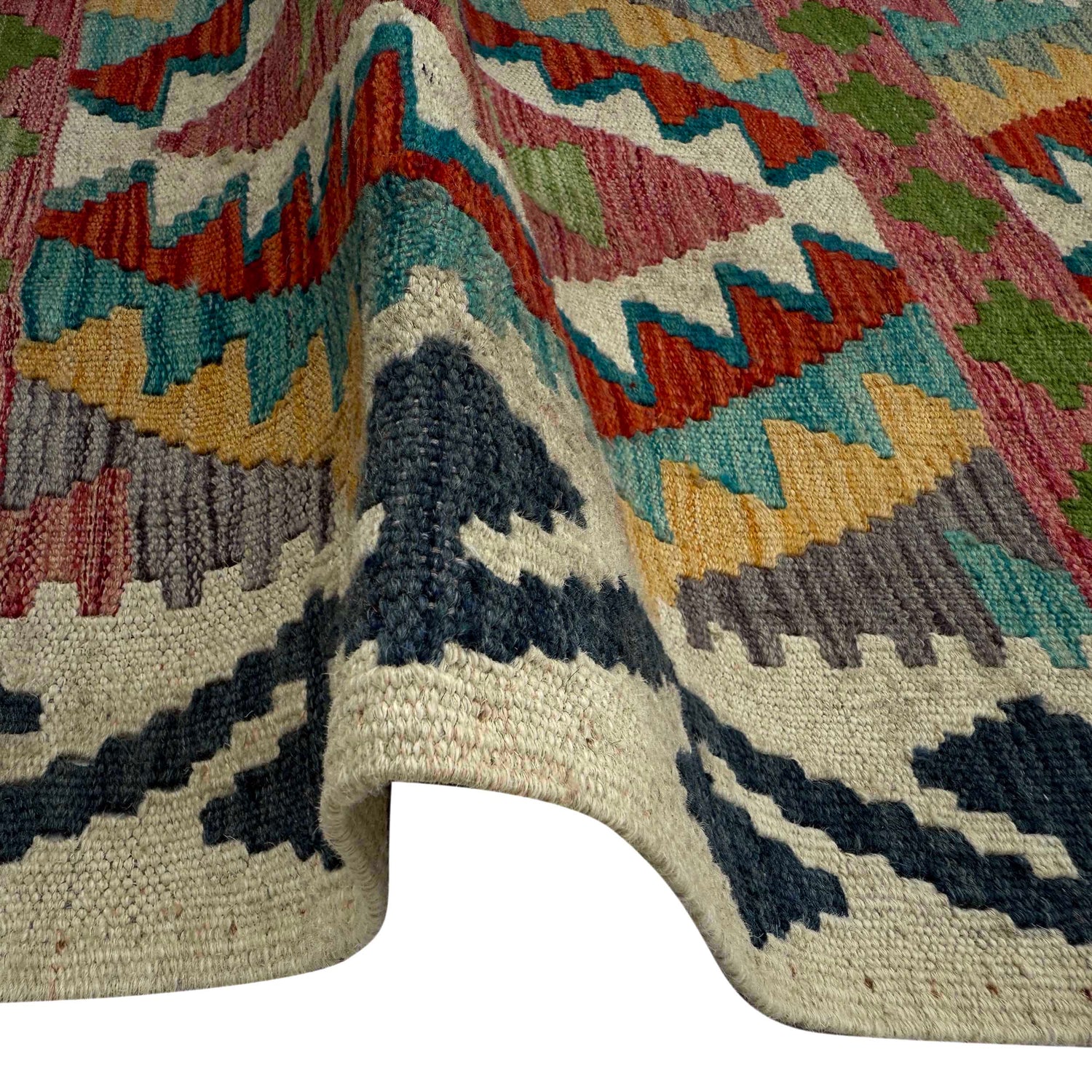 Vegetable Kilim Runner 2' 0" x 5' 11" (ft)- No. W36789