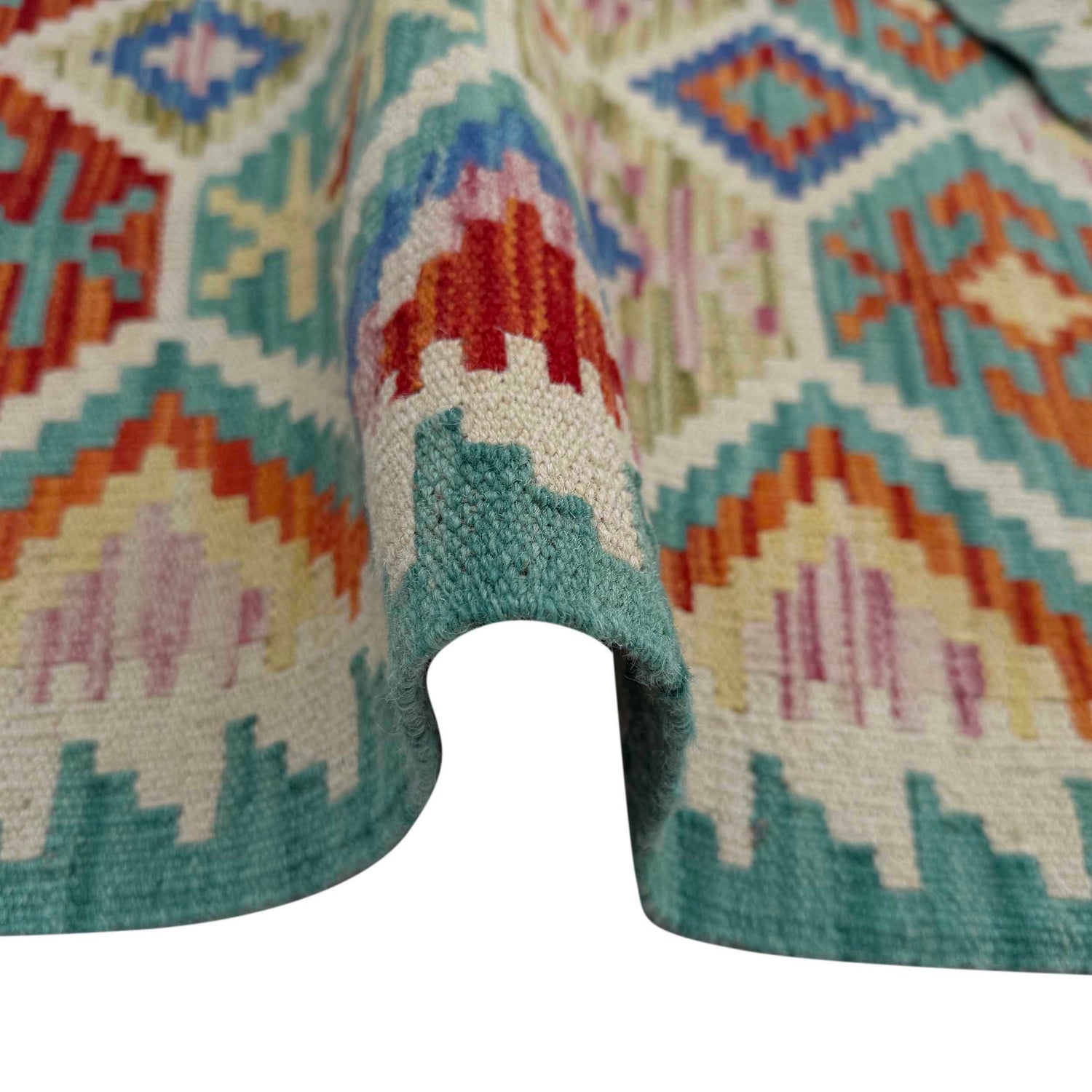 Handmade Vegetable Kelim 2' 7" x 4' 1" (ft) - No. W36798