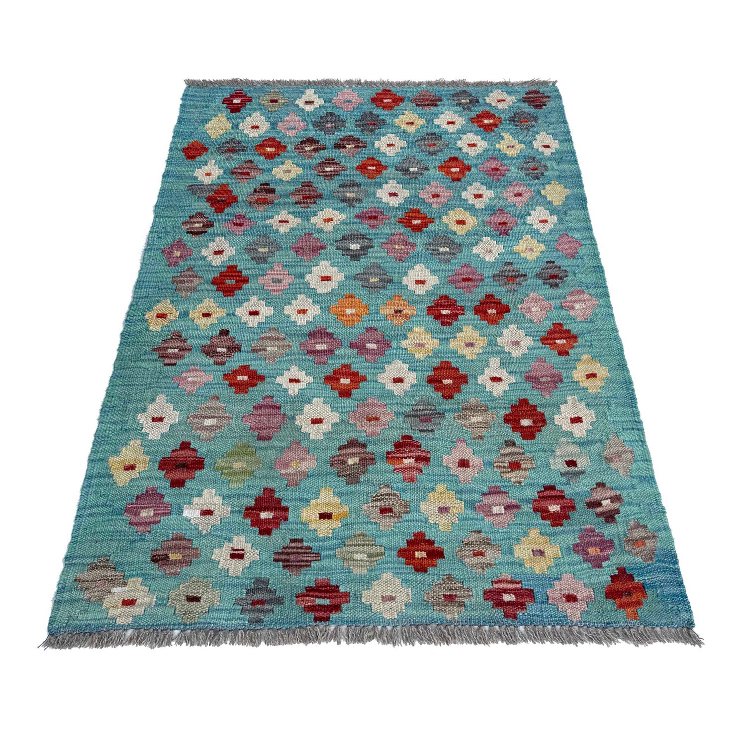 Handmade Vegetable Kilim 2' 4" x 3' 8" (ft) - No. W36801