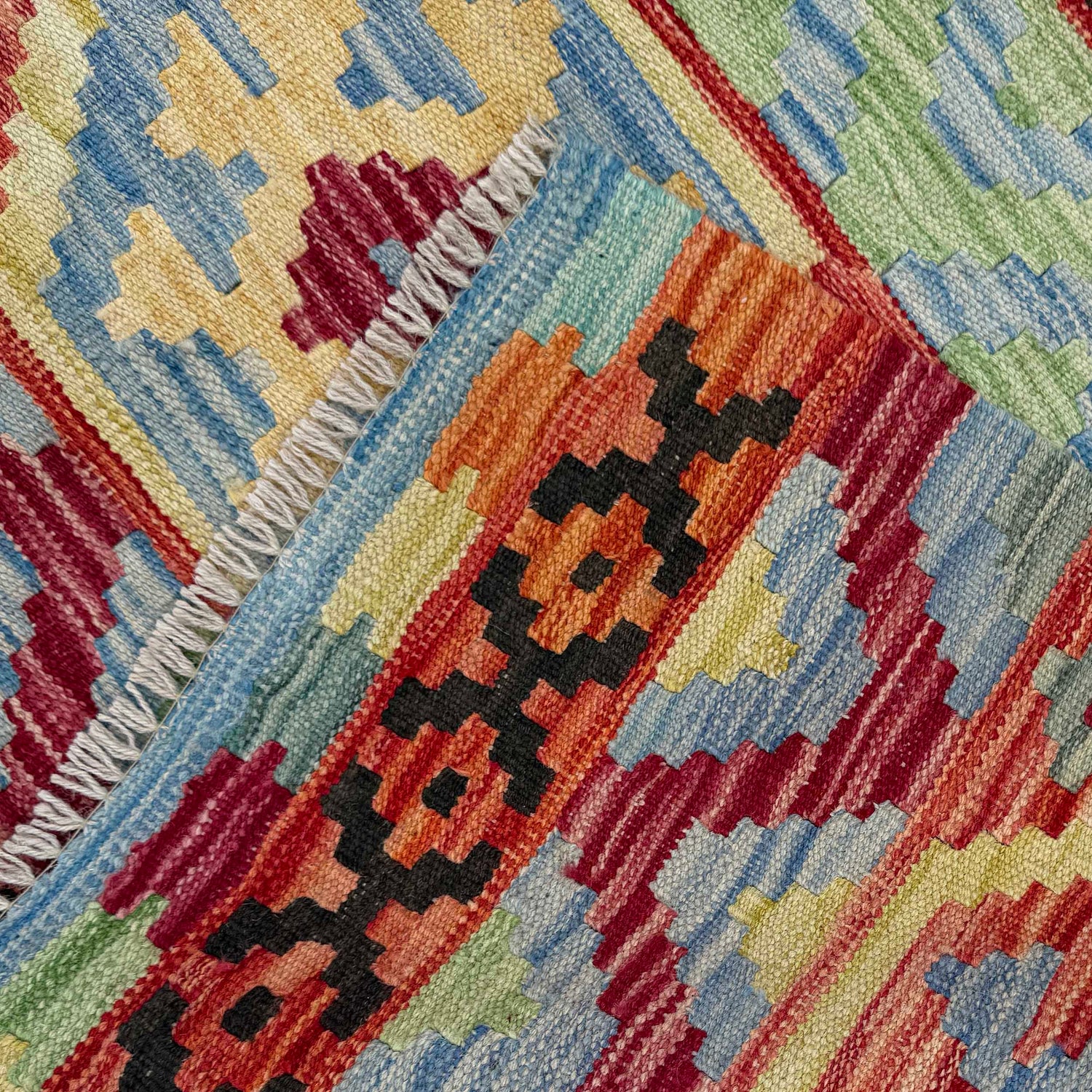 Handmade Vegetable Kelim 4' 3" x 6' 2" (ft) - No. W36802