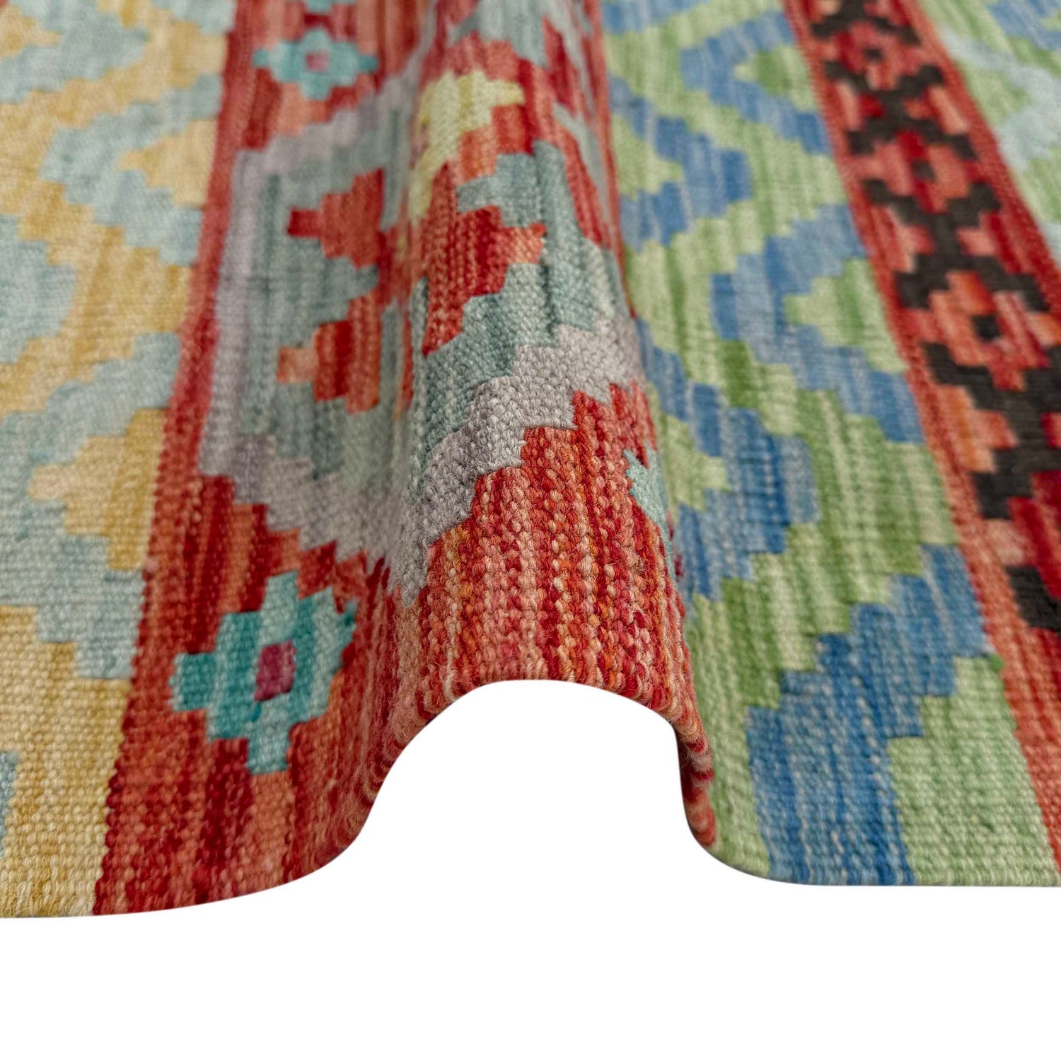 Handmade Vegetable Kelim 4' 3" x 6' 2" (ft) - No. W36802