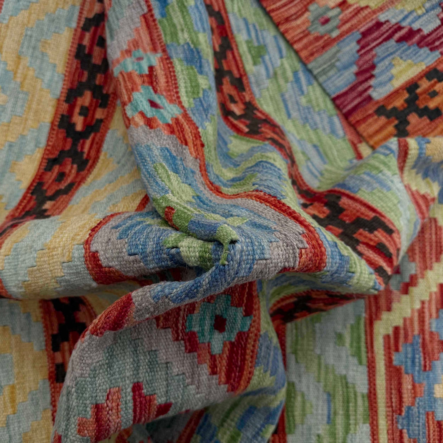 Handmade Vegetable Kelim 4' 3" x 6' 2" (ft) - No. W36802